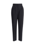 Balmain Black Tapered Wool Pants