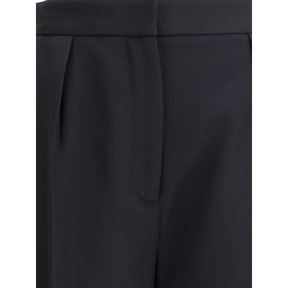 Balmain Black Tapered Wool Pants