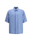 Fendi Blue Linen Shirt