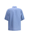 Fendi Blue Linen Shirt