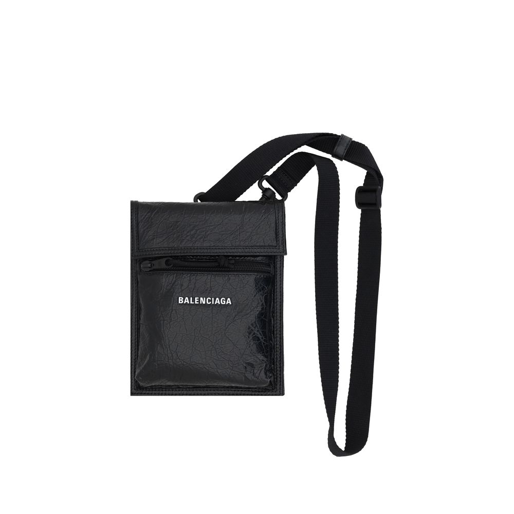 Balenciaga Explorer Leather Shoulder Bag