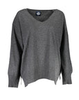 North Sails V-Neck Relaxed Fit Sweater - Charcoal