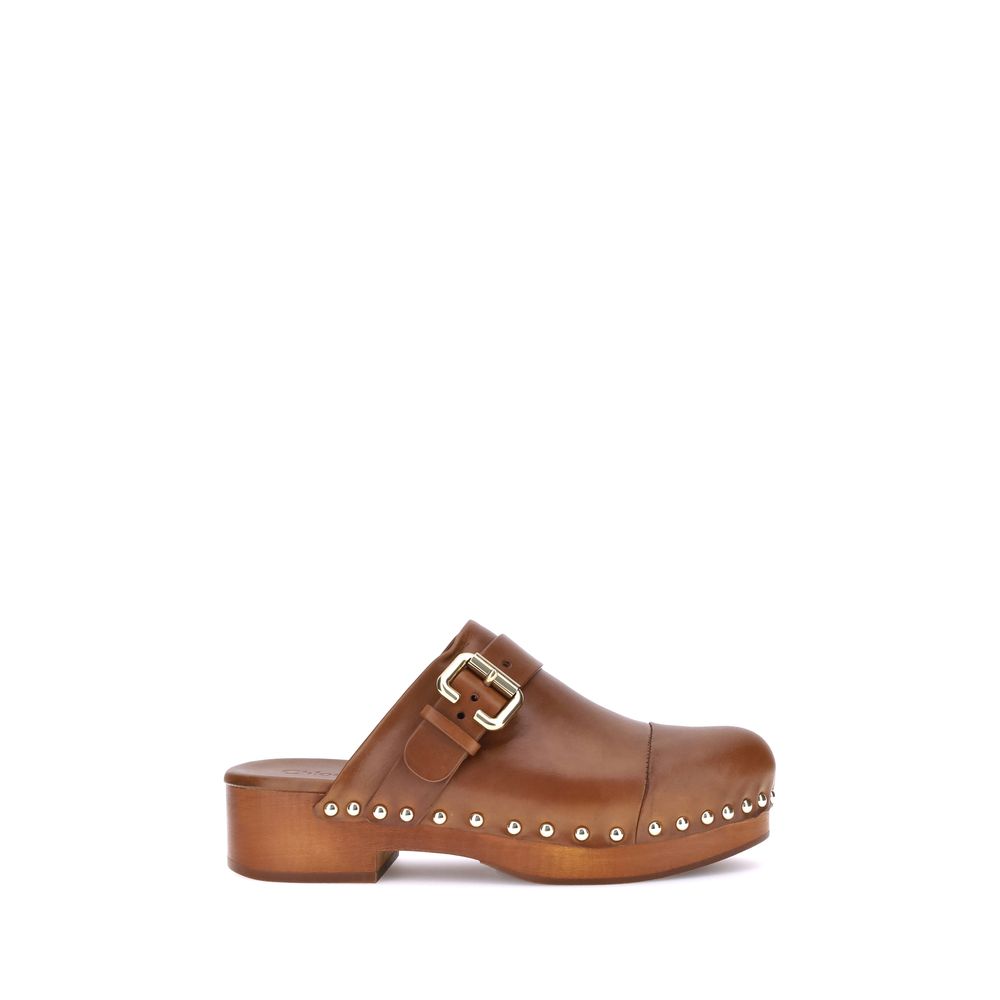 Chloé Jeannette Leather Clog-Mule