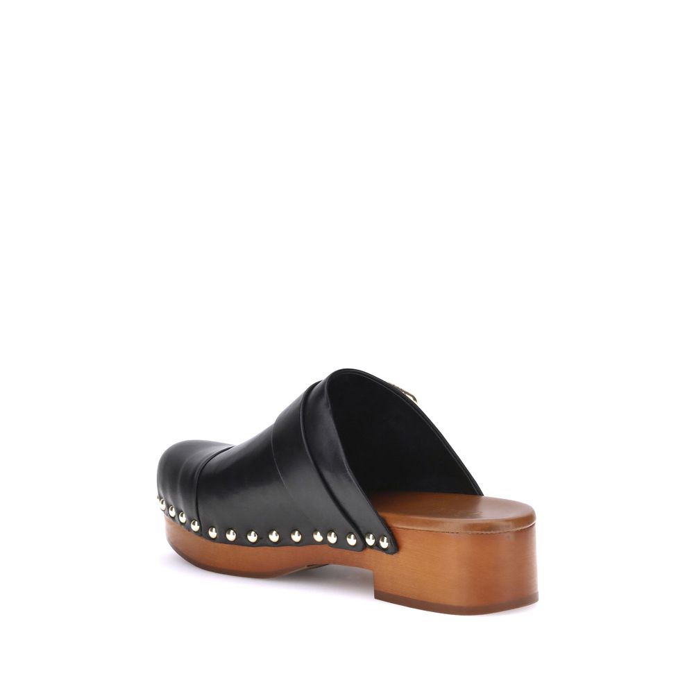 Chloé Jeannette Leather Clog-Mule
