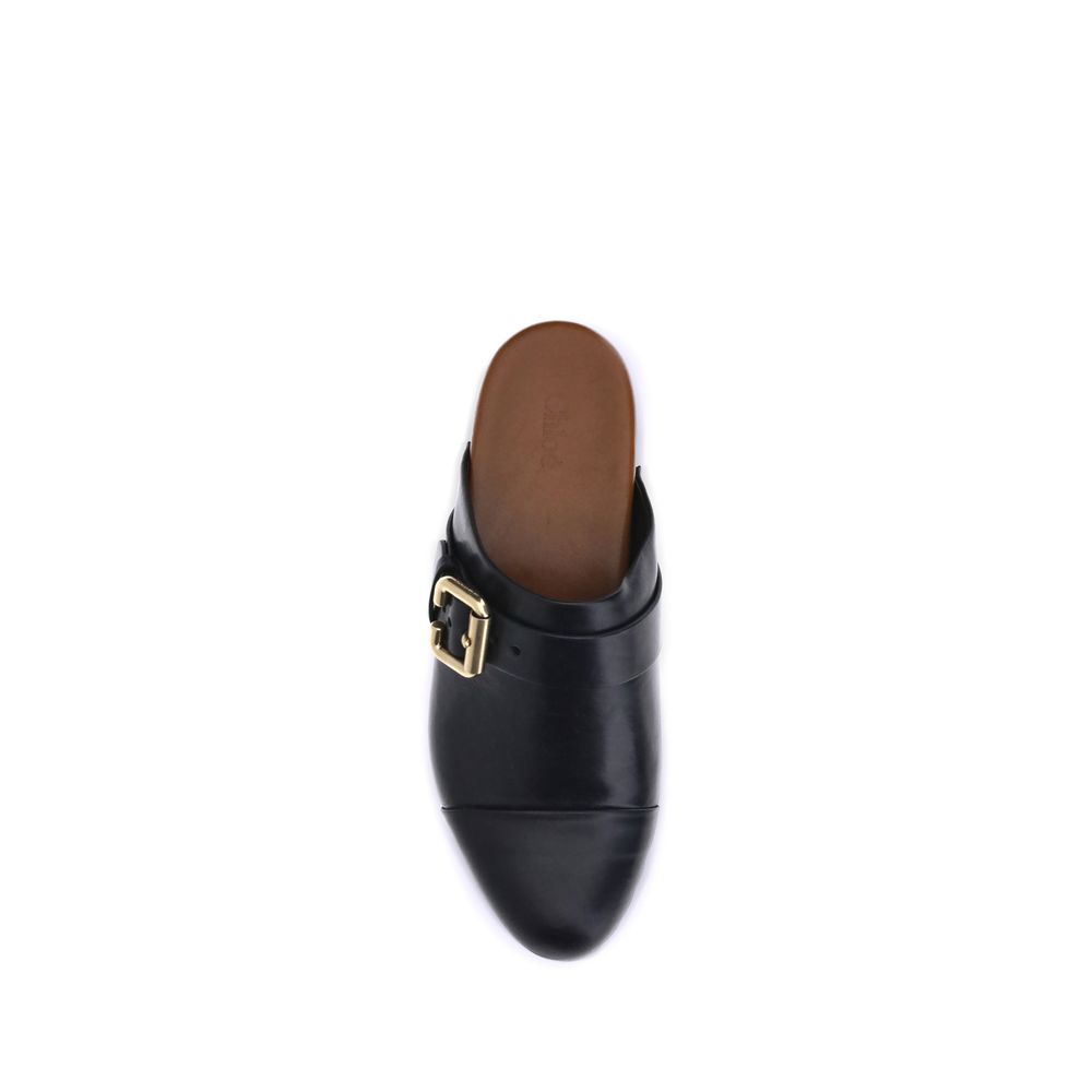 Chloé Jeannette Leather Clog-Mule