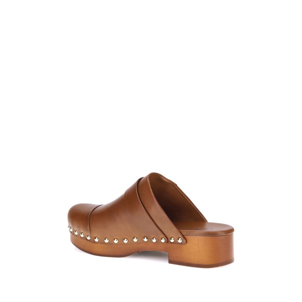 Chloé Jeannette Leather Clog-Mule