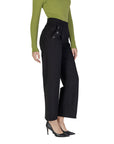 Street One High Waist Black Wide Leg Suit Pants