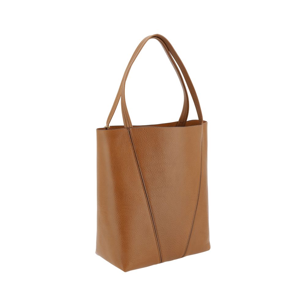 Chloé Spin Medium Tan Brown Leather Tote & Shoulder Bag
