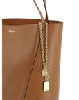 Chloé Spin Medium Tan Brown Leather Tote & Shoulder Bag