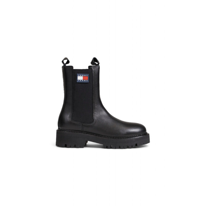 Tommy Hilfiger Logo Genuine Leather Chelsea Boots