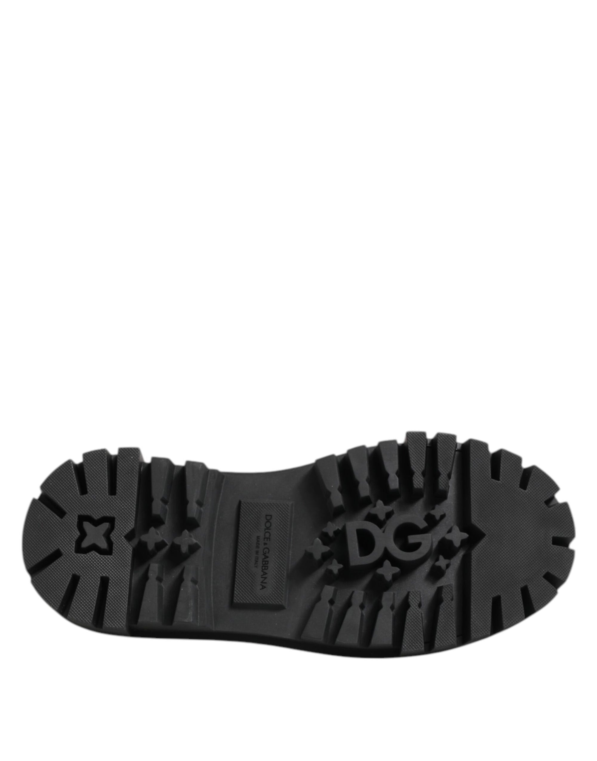 Dolce &amp; Gabbana Black Patent Leather Casual Derby Shoes