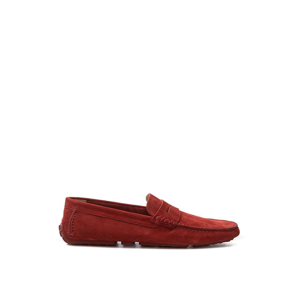 Bally Suede Leather Penny Moccasin - Bordeaux