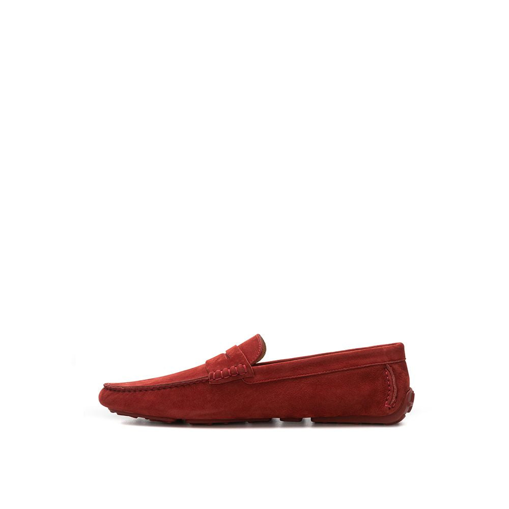 Bally Suede Leather Penny Moccasin - Bordeaux