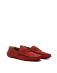 Bally Suede Leather Penny Moccasin - Bordeaux