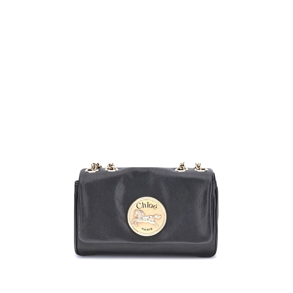 Chloé Heritage Leather Shoulder Bag With Chain Strap