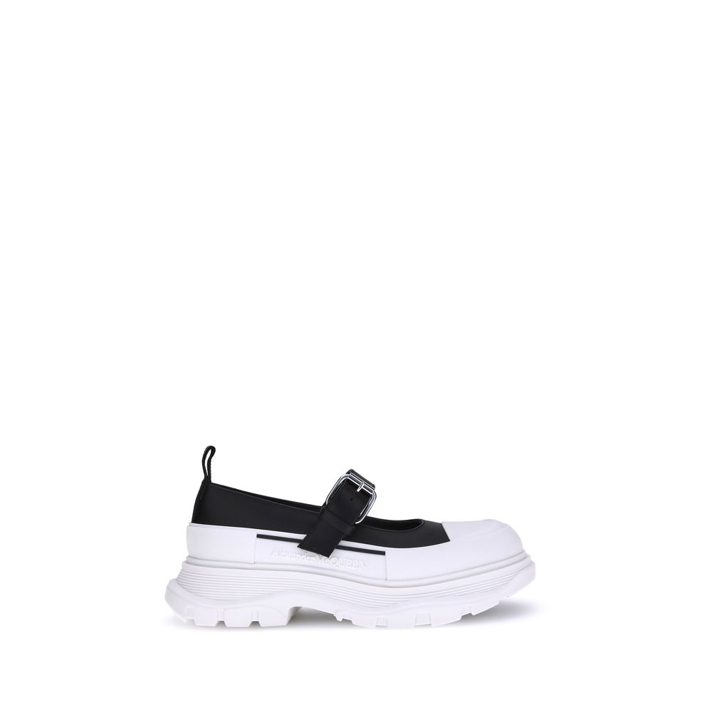 Alexander McQueen Leather Mary Jane Sneakers