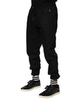 Dolce & Gabbana Black Cotton Jogger Pants