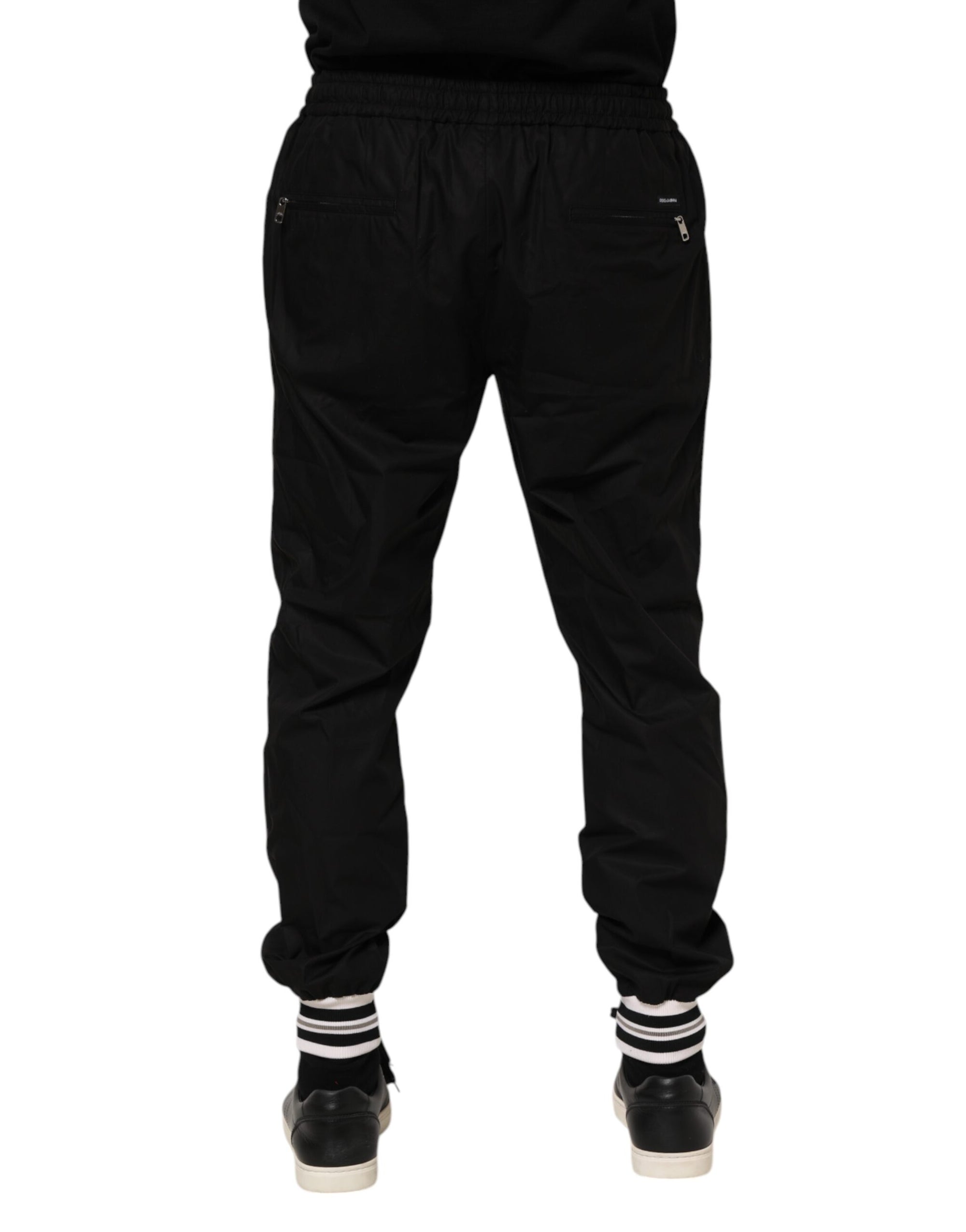 Dolce & Gabbana Black Cotton Jogger Pants