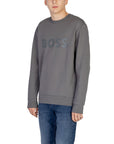 Boss Logo Crewneck Sweatshirt Cotton-Rich