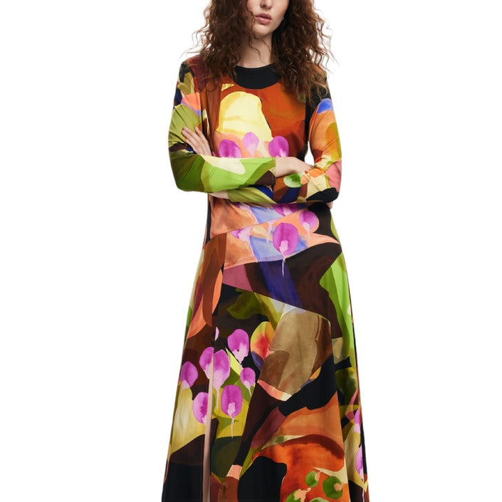 Desigual Winter Floral Midi Dress