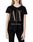 Armani Exchange Oversized Logo Pure Cotton T-Shirt