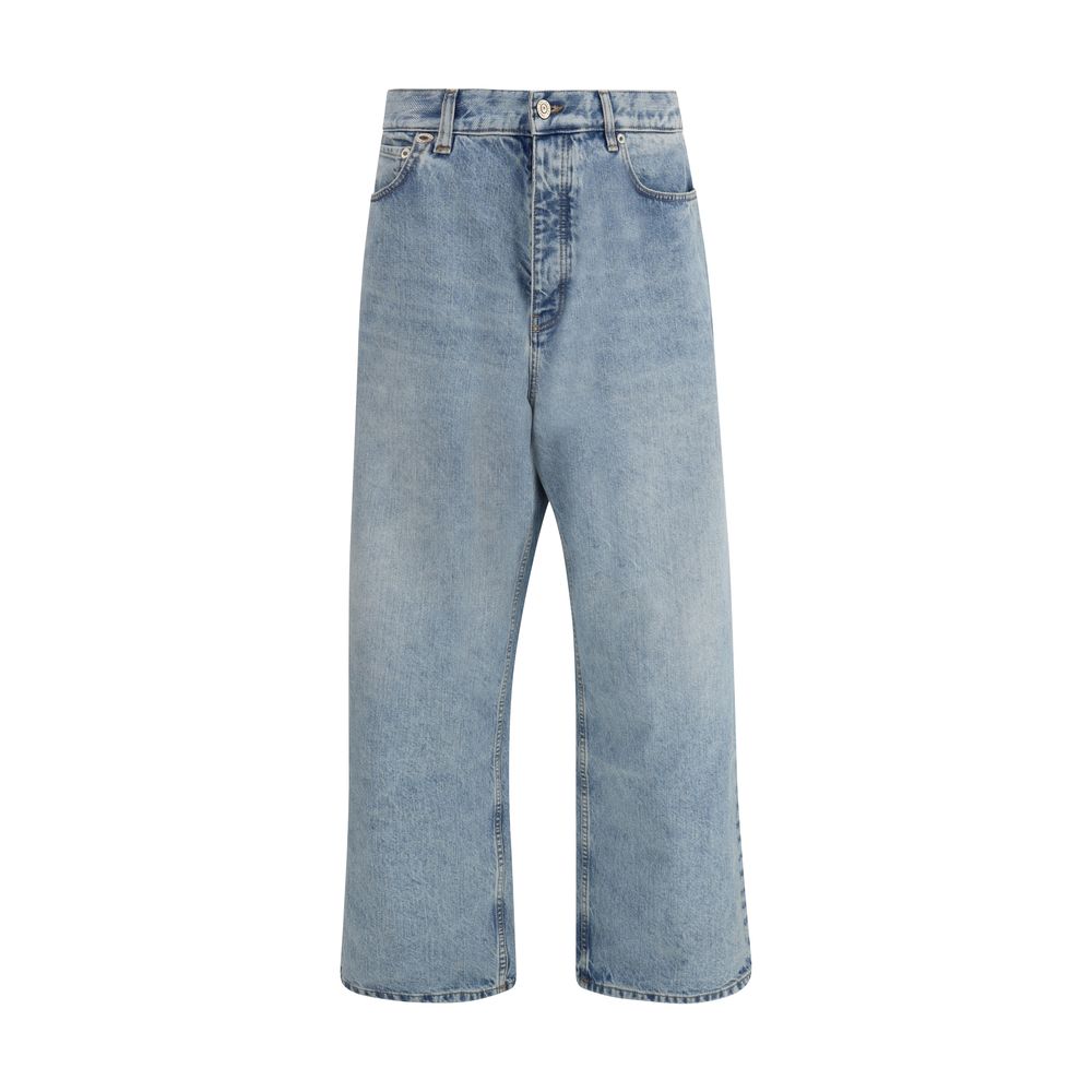 Balenciaga Light Wash Baggy Jeans