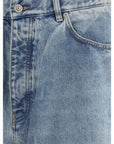 Balenciaga Light Wash Baggy Jeans
