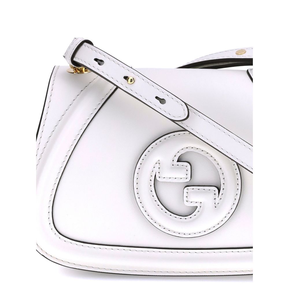 Gucci Blondie Structured Leather Shoulder Bag