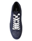 Jimmy Choo Miami Denim Low Top Sneakers