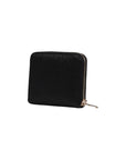 Guess Logo Black Vegan Leather Zip Clutch Purse