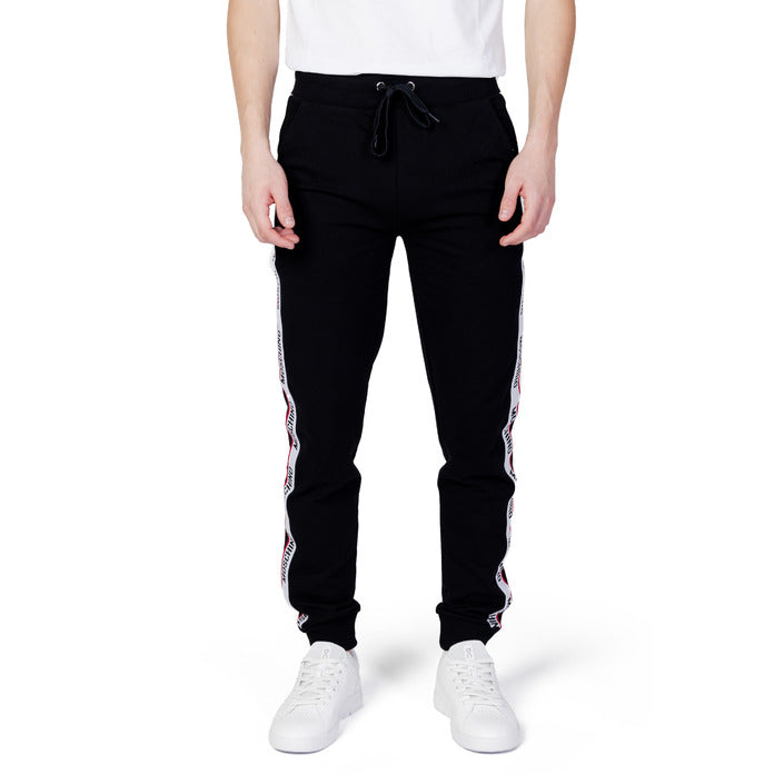 Moschino Logo Black Joggers Cotton-Rich