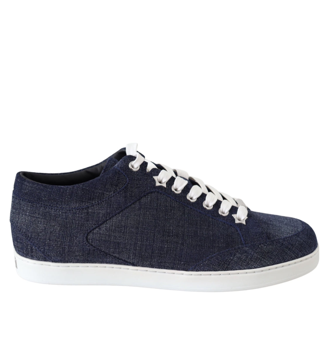 Jimmy Choo Miami Denim Low Top Sneakers