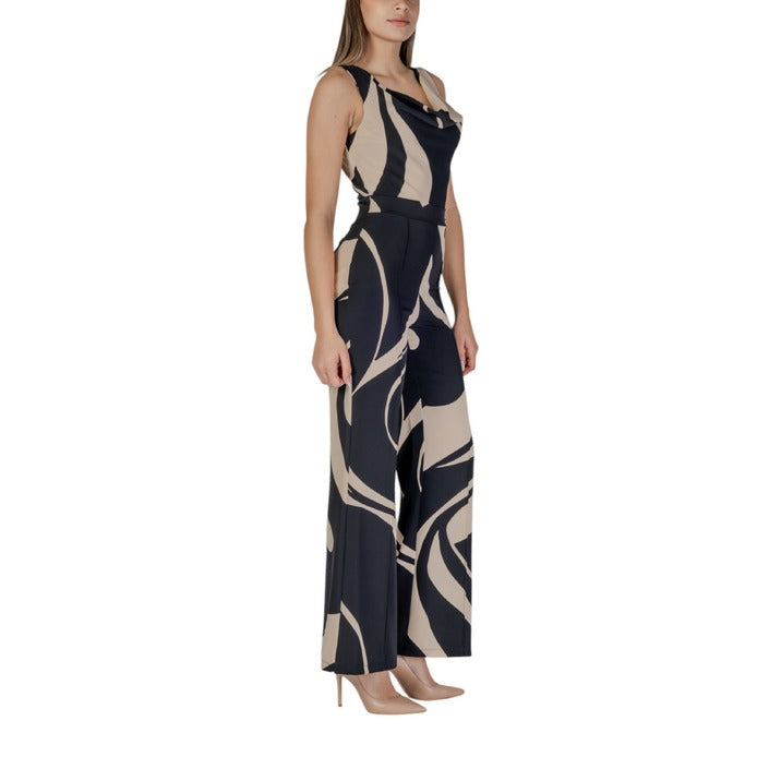 Rinascimento Cowl Neck Maxi Jumpsuit