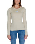 Calvin Klein Jeans Logo Ribbed Sweater Knit Top