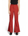 Vero Moda Red Flared Fit Pants