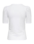Only Minimalist Cotton-Blend Fitted Top
