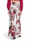 Rinascimento High Waist Floral Wide Leg Fit Boho Pants