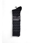 Emporio Armani Logo 100% Cotton High Socks - 2 Pack