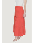 JDY Tiered Maxi Skirt - Orange