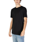 Calvin Klein Jeans Minimalist Black Cotton-Blend T-Shirt