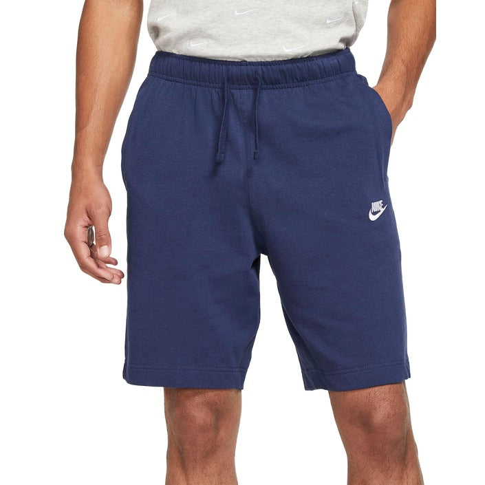 Nike Logo 100% Cotton Blue Athleisure Shorts