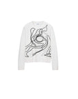 Desigual Line Art 100% Cotton Sweater & Knit Top