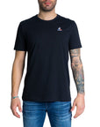 Le Coq Sportif Logo Pure Cotton Athleisure Black T-Shirt