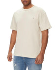 Tommy Hilfiger Jeans Logo Pure Cotton T-Shirt - beige