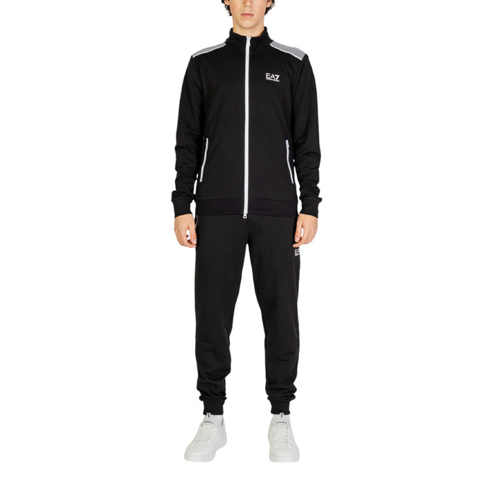 EA7 By Emporio Armani Logo Athleisure Cotton-Rich Tracksuit