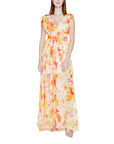 Morgan De Toi Sleeveless Summer Floral Kimono Glam Maxi Dress