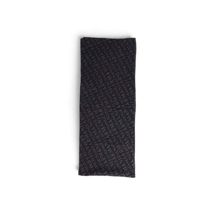 Armani Exchange Logo Monogram Wool Blend Scarf