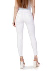 Armani Exchange Logo Super Skinny White Denim Jeans