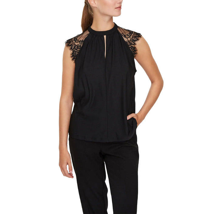 Vero Moda Minimalist Lace Trim Sleeveless Top