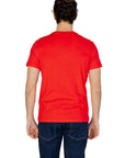Emporio Armani Logo Pure Cotton T-Shirt - Red